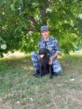 Саркисян М.А. -НП - Дмитрий Голуб со служебной собакой Пикси